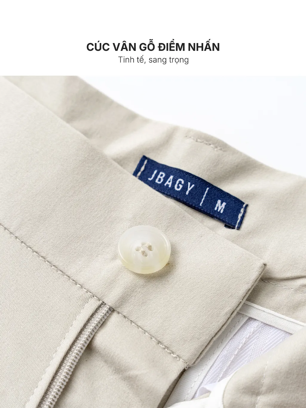 Ảnh Quần short nam JBAGY vải kaki cotton, ống lửng ngắn vải Kaki co giãn 2 chiều - JN2401 2