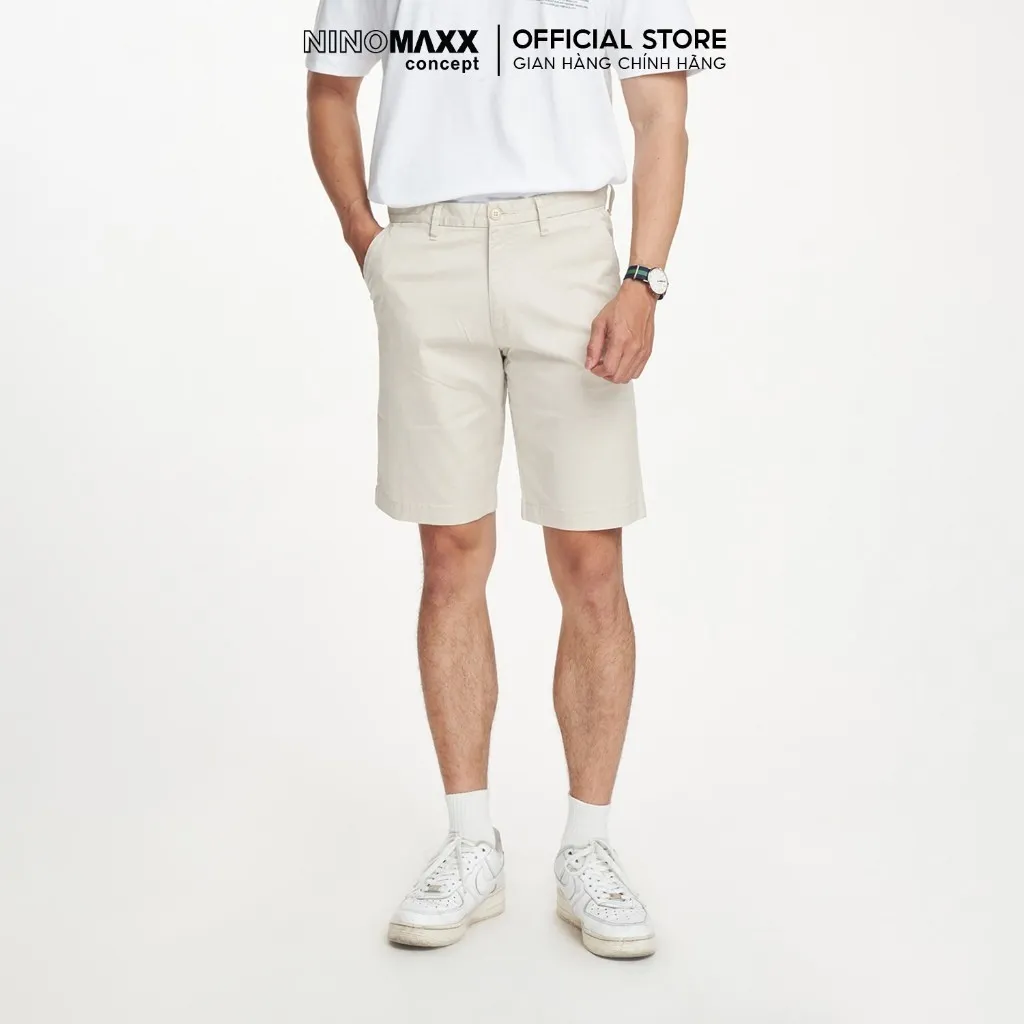 Ảnh Quần Short Nam Kaki Chất Cotton Chuẩn Form N&M Thương Hiệu NINOMAXX 2202013 3