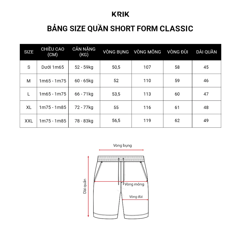 Ảnh Quần Short Nam KRIK Form Classic Thiết Kế Dây Rút Giấu Gọn Trẻ Trung Nắng Động QS8152 1