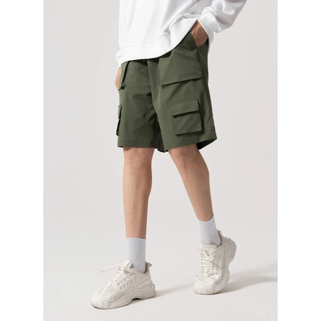 Ảnh Quần Short Nam Lưng Thun Form Rộng Đơn Giản Thời Trang Thương Hiệu Y2010 No Style M91 Vol 24 23566 |YaMe| 2