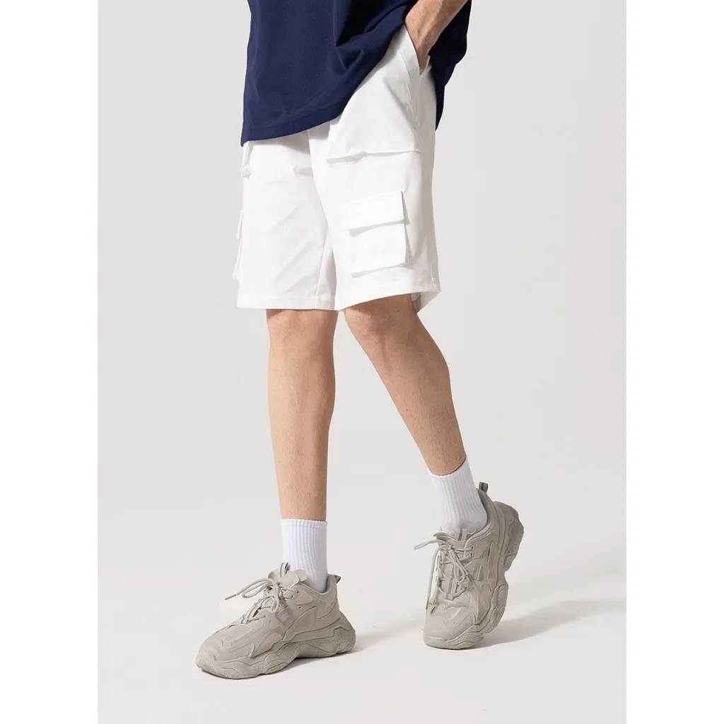 Ảnh Quần Short Nam Lưng Thun Form Rộng Đơn Giản Thời Trang Thương Hiệu Y2010 No Style M91 Vol 24 23566 |YaMe| 4