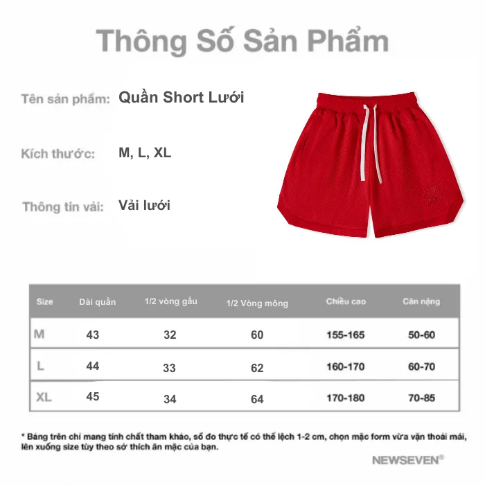 Ảnh Quần Short Nam NEWSEVEN Vải Lưới Mềm NQS.432 1