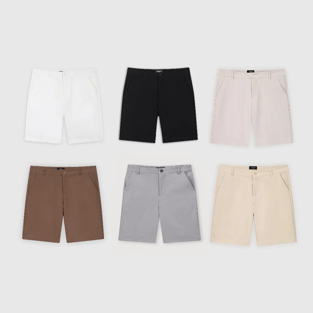 Ảnh Quần short nam ROWAY, vải kaki co giãn nhẹ, form regular | short 1