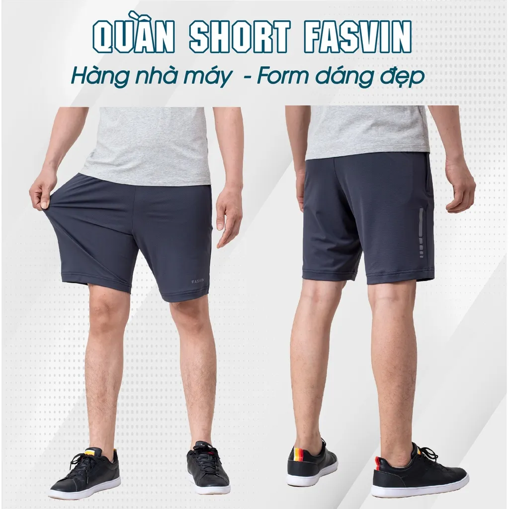 Ảnh Quần Short Nam Thun Lạnh Cao Cấp FASVIN HL22497.HN Hàng Nhà Máy Chất Lượng Đặc Biệt 4