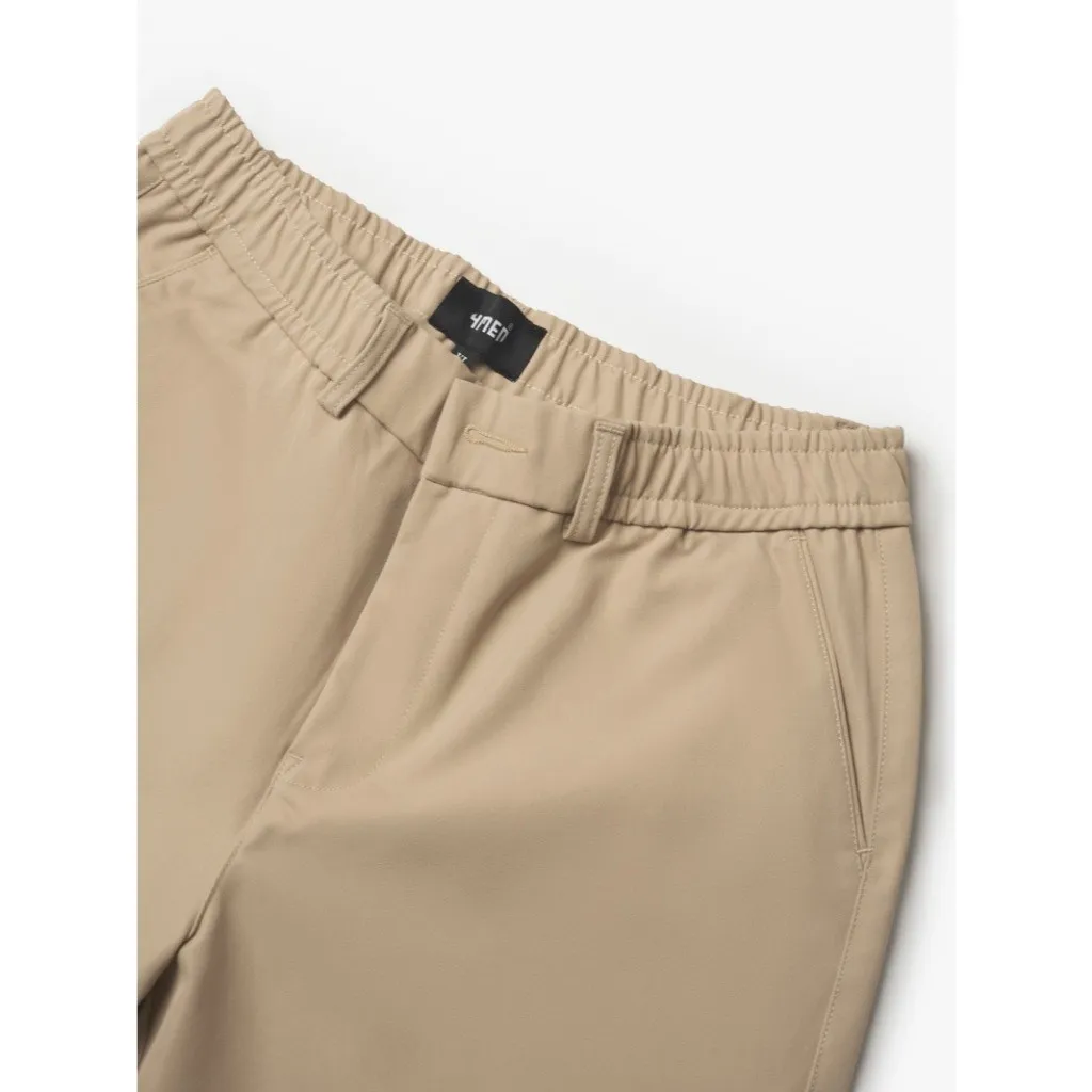 Ảnh Quần Short Nam Trơn Slimfit 4MEN QS060 basic, vải kaki mềm mại, chống nhăn, thoáng mát, trẻ trung 4