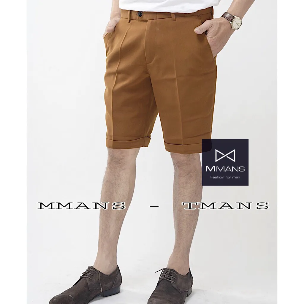 Ảnh Quần short nam vải âu tây cực xịn chất co giãn kiểu dáng trẻ trung ôm body hàn quốc của MMANS 1