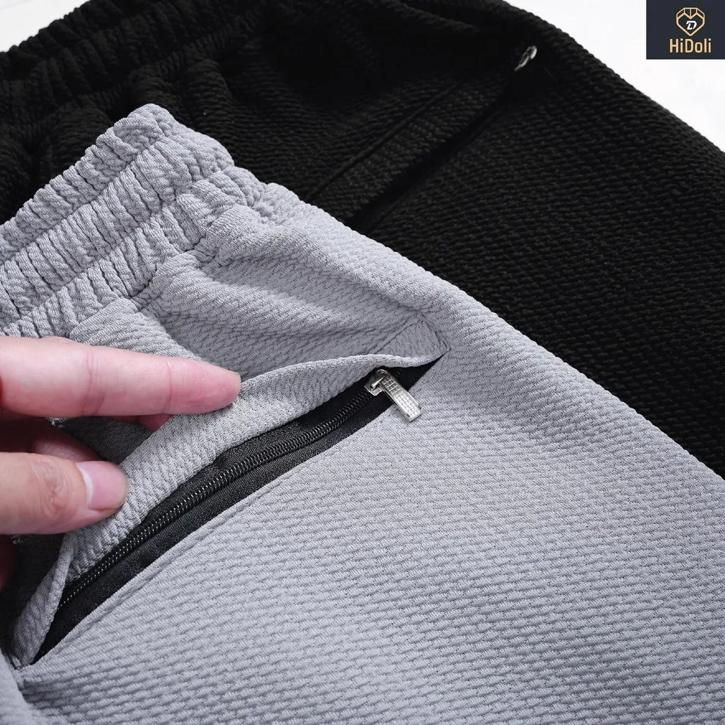 Ảnh Quần short nam xốp tổ ong Dwin thể thao basic nam nữ oversize phong cách đường phố Hàn Quốc Ulzzang 3
