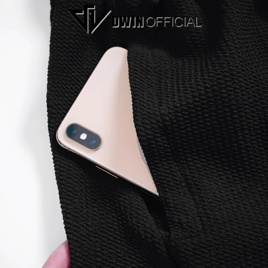 Ảnh Quần short nam xốp tổ ong Dwin thể thao basic nam nữ oversize phong cách đường phố Hàn Quốc Ulzzang 4