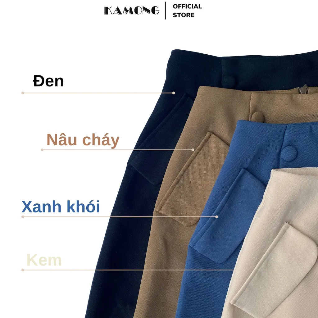 Ảnh Quần short nữ giả váy KAMONG dáng chân váy ngắn thiết kế cao cấp. 2