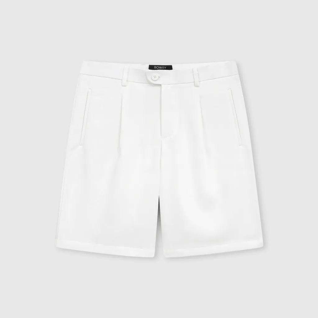 Ảnh Quần short ROWAY, vải chéo hàn co giãn nhẹ, form regular | Short âu 3
