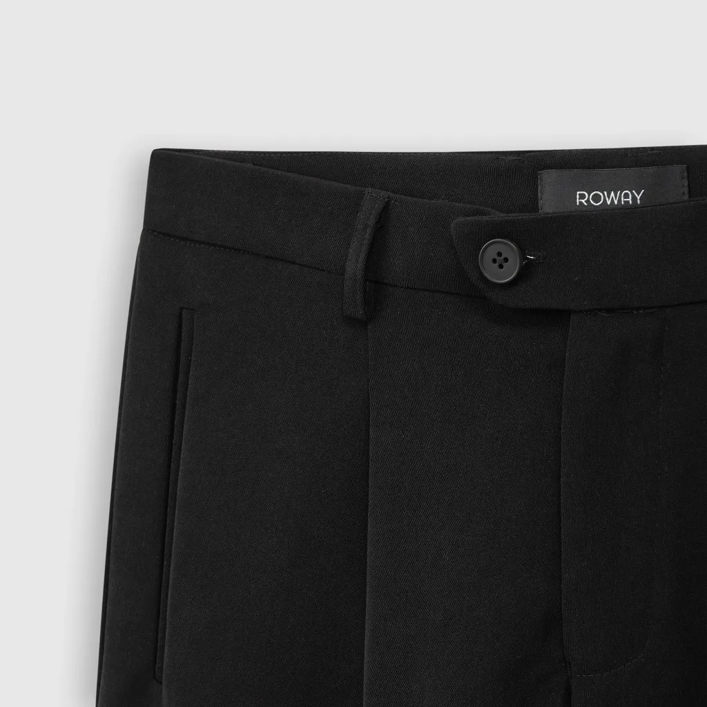 Ảnh Quần short ROWAY, vải chéo hàn co giãn nhẹ, form regular | Short âu 4