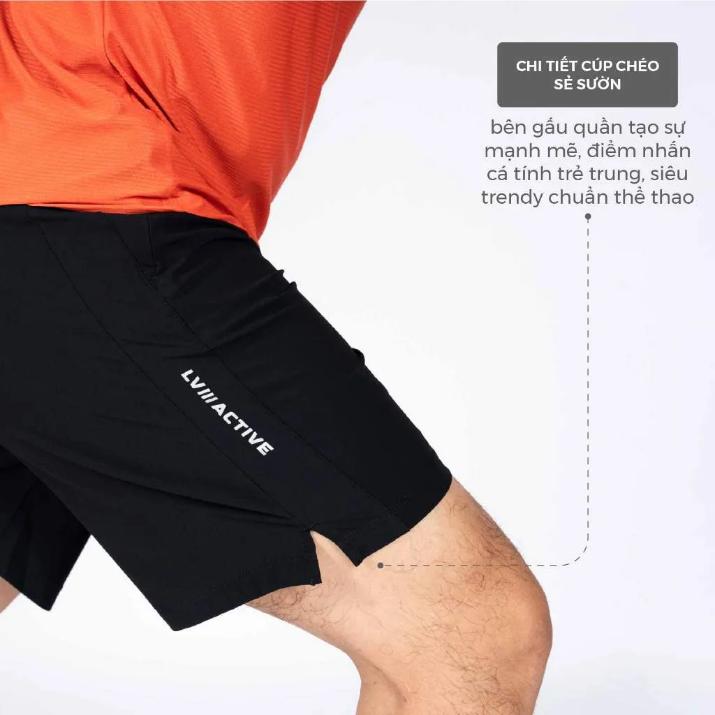 Ảnh Quần Short Thể Thao Nam LV24S04M301 Có Khoá Túi Livan Sport Chính Hãng, Quần Đùi Nam Tập Thể Thao 3