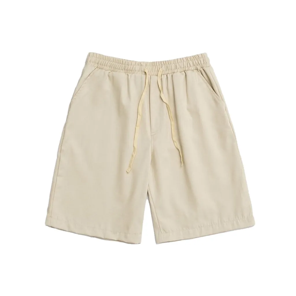 Ảnh Quần Short Đùi Kaki unisex N7 thun Basic nam nữ ống rộng ulzzang Hàn Quốc 1