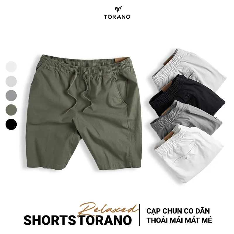 Ảnh Quần short đũi nam TORANO cạp chun thoáng mát, form chuẩn FSBI001 2