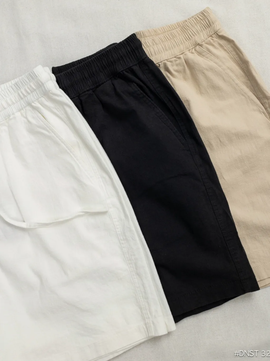 Ảnh Quần short đũi trơn ngắn DNST 325, form suông, chất linen 1