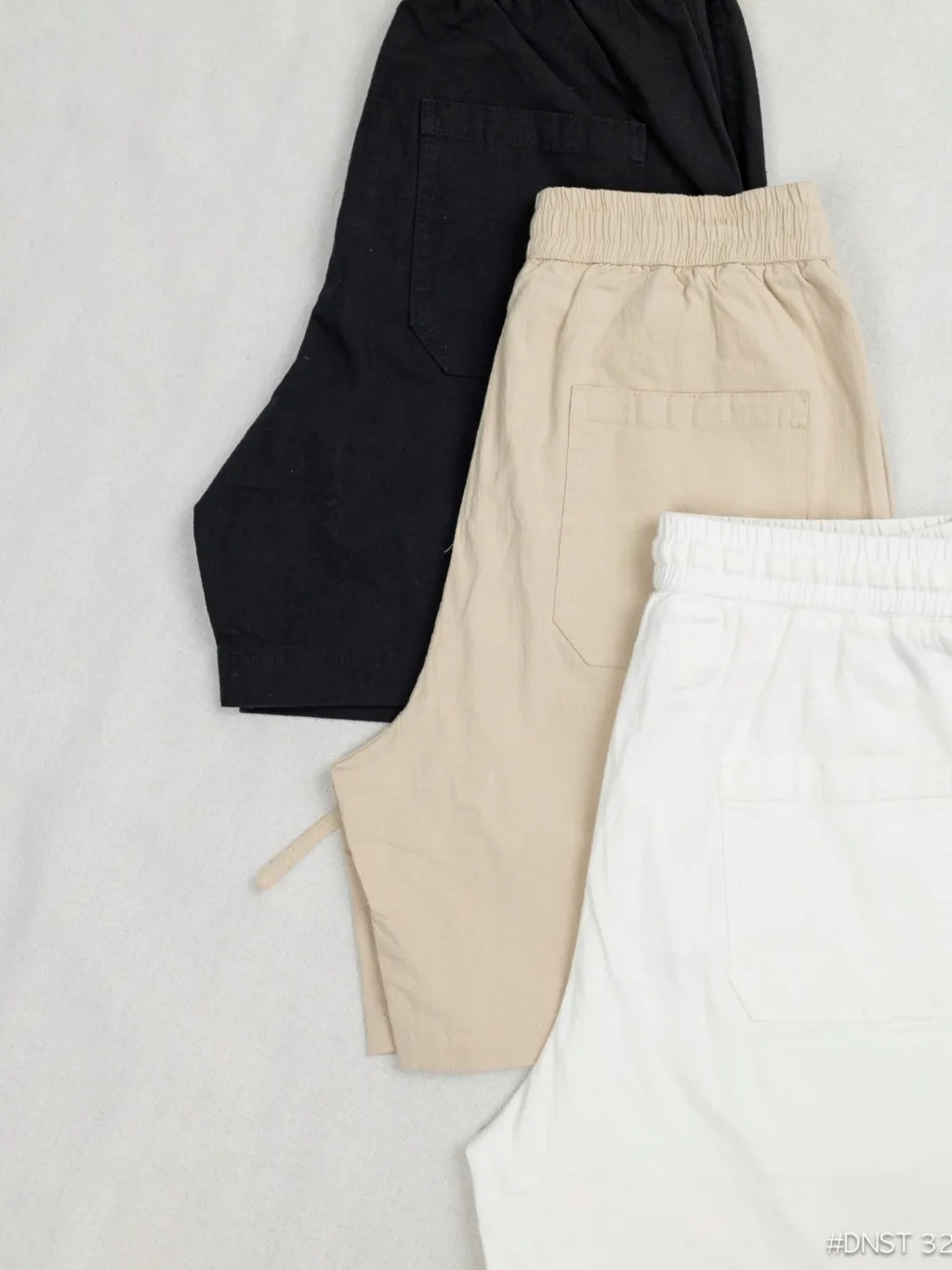Ảnh Quần short đũi trơn ngắn DNST 325, form suông, chất linen 3