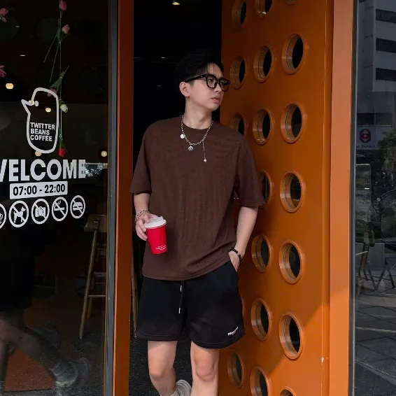 Ảnh Quần Short Đùi Unisex N7 NEWSEVEN Basic nam nữ form rộng Local Brand QS.321 2