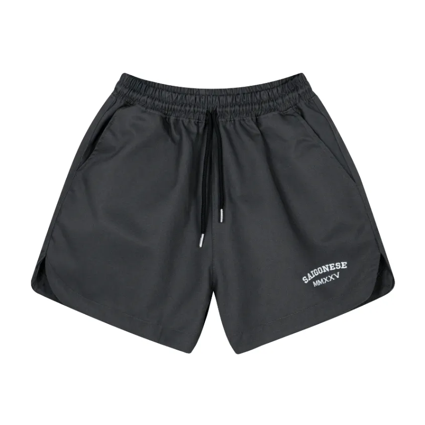 Ảnh Quần Short Unisex SAIGONESE Quần Đùi Chất Kaki Lưng Thun Co Giãn Form Rộng Nam Nữ 1