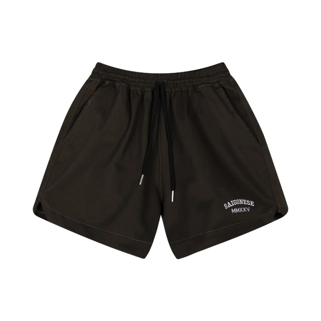 Ảnh Quần Short Unisex SAIGONESE Quần Đùi Chất Kaki Lưng Thun Co Giãn Form Rộng Nam Nữ 2