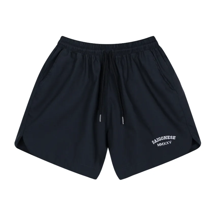 Ảnh Quần Short Unisex SAIGONESE Quần Đùi Chất Kaki Lưng Thun Co Giãn Form Rộng Nam Nữ 3
