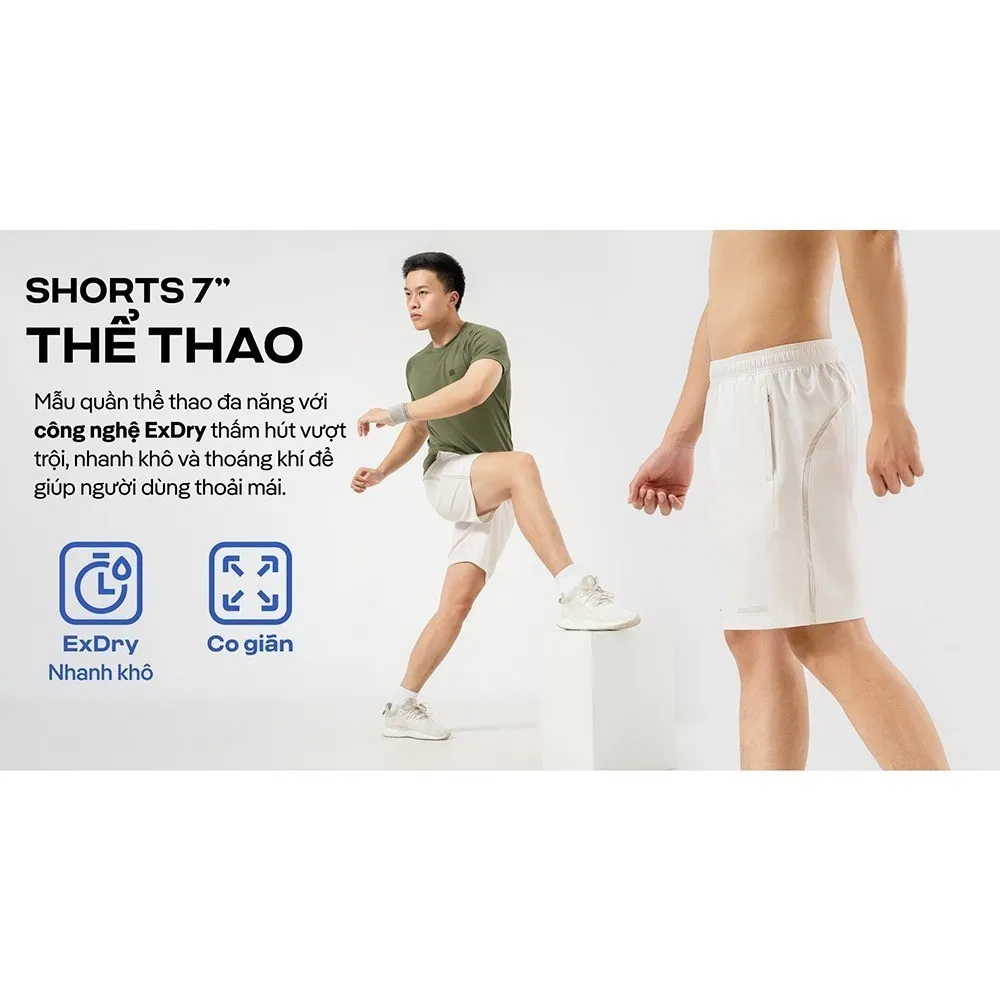 Ảnh Quần Shorts thể thao 7 inch đa năng thoáng khí Exdry Coolmate 2