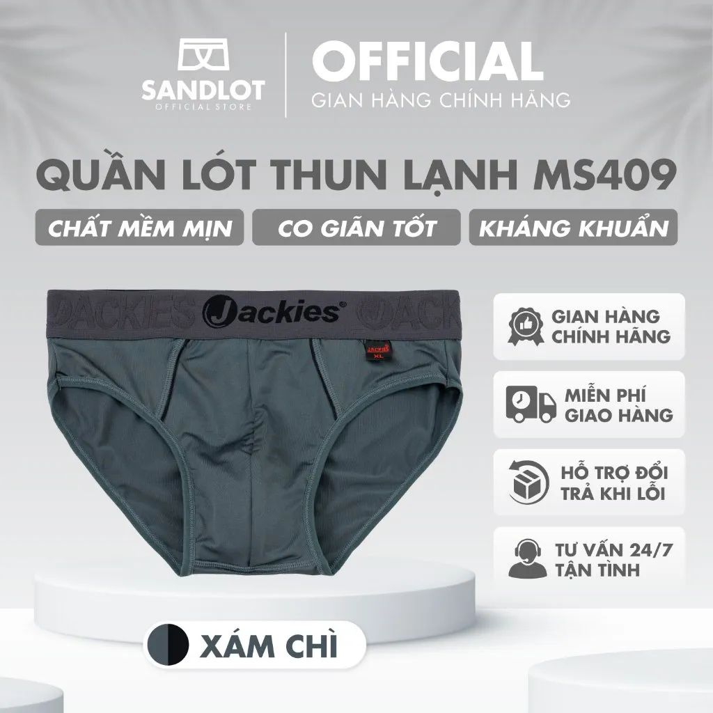 Ảnh Quần Sịp Tam Giác Nam Jackies Cao Cấp, Thiết Kế Màu Sắc Hiện Đại, Bắt Mắt, Ôm Dáng Thon Gọn MS409 3