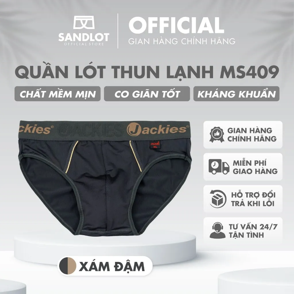 Ảnh Quần Sịp Tam Giác Nam Jackies Cao Cấp, Thiết Kế Màu Sắc Hiện Đại, Bắt Mắt, Ôm Dáng Thon Gọn MS409 4