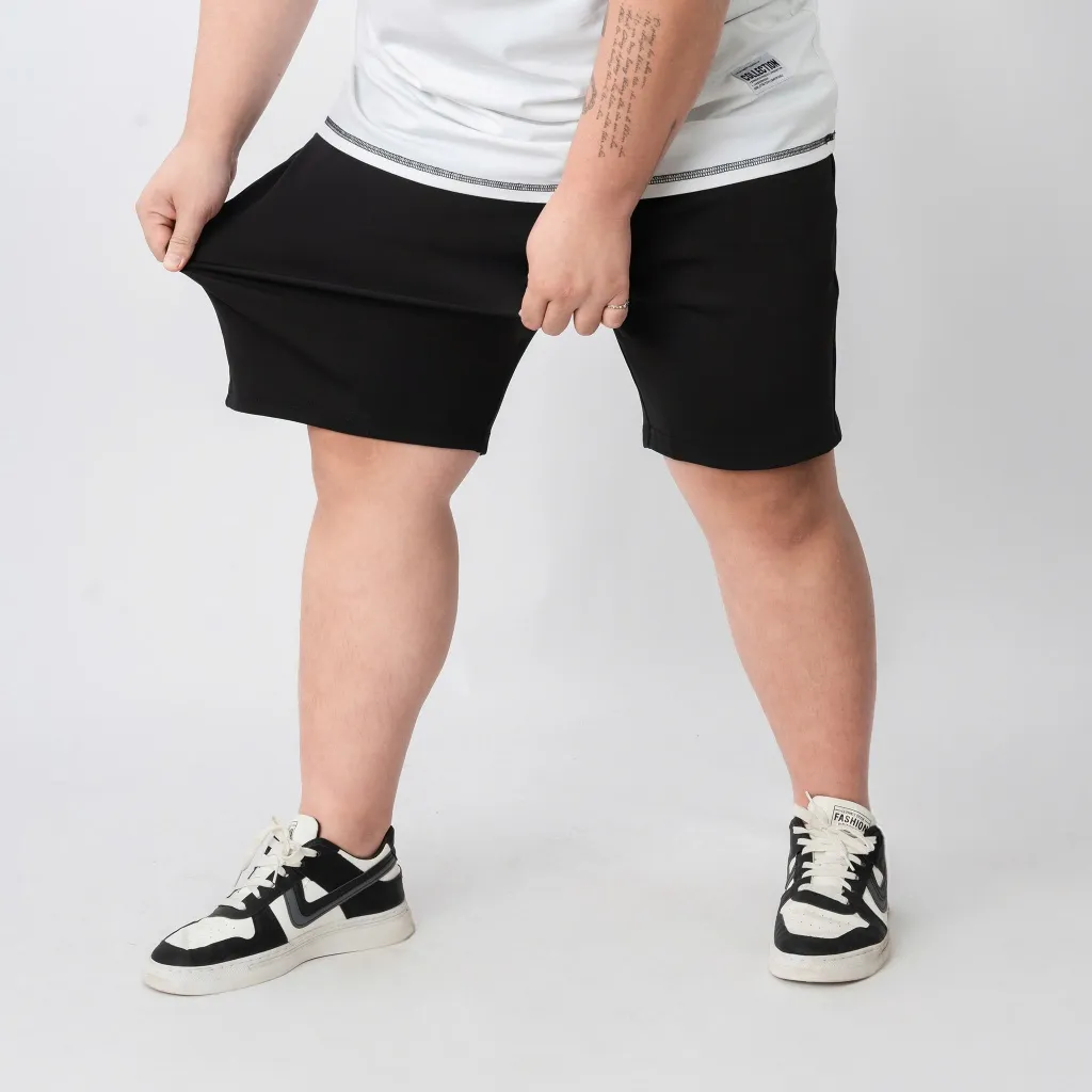 Ảnh Quần Sooc Thun Bigsize Nam 80-140kg - Thoáng Mát, Dễ Chịu - ST DEN TRON 4