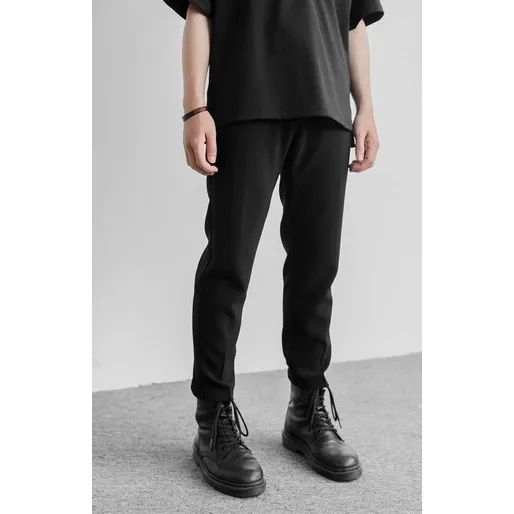 Ảnh Quần suông basic unisex Zune.zx đen trơn, Kuro pant 3