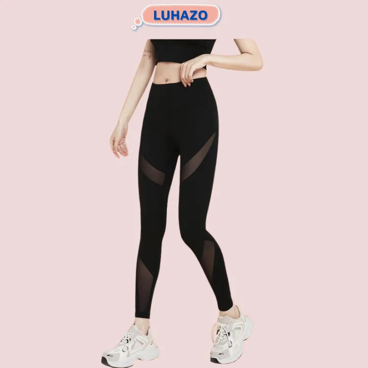 Ảnh Quần Tập Gym Nữ Dài LUHAZO mẫu mới 2022 Gen Bụng Nâng Mông Co Giãn Thấm Hút Mồ Hôi Ôm Body T3 MTCKW Pickleball 1