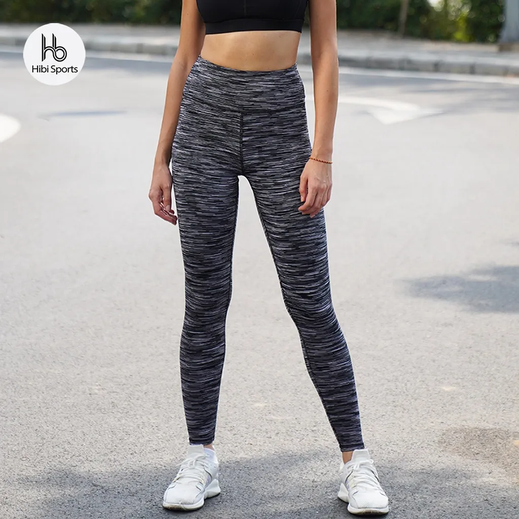 Ảnh Quần tập Yoga - Gym dài trơn Lưng cao QD308 Hibi Sports 4