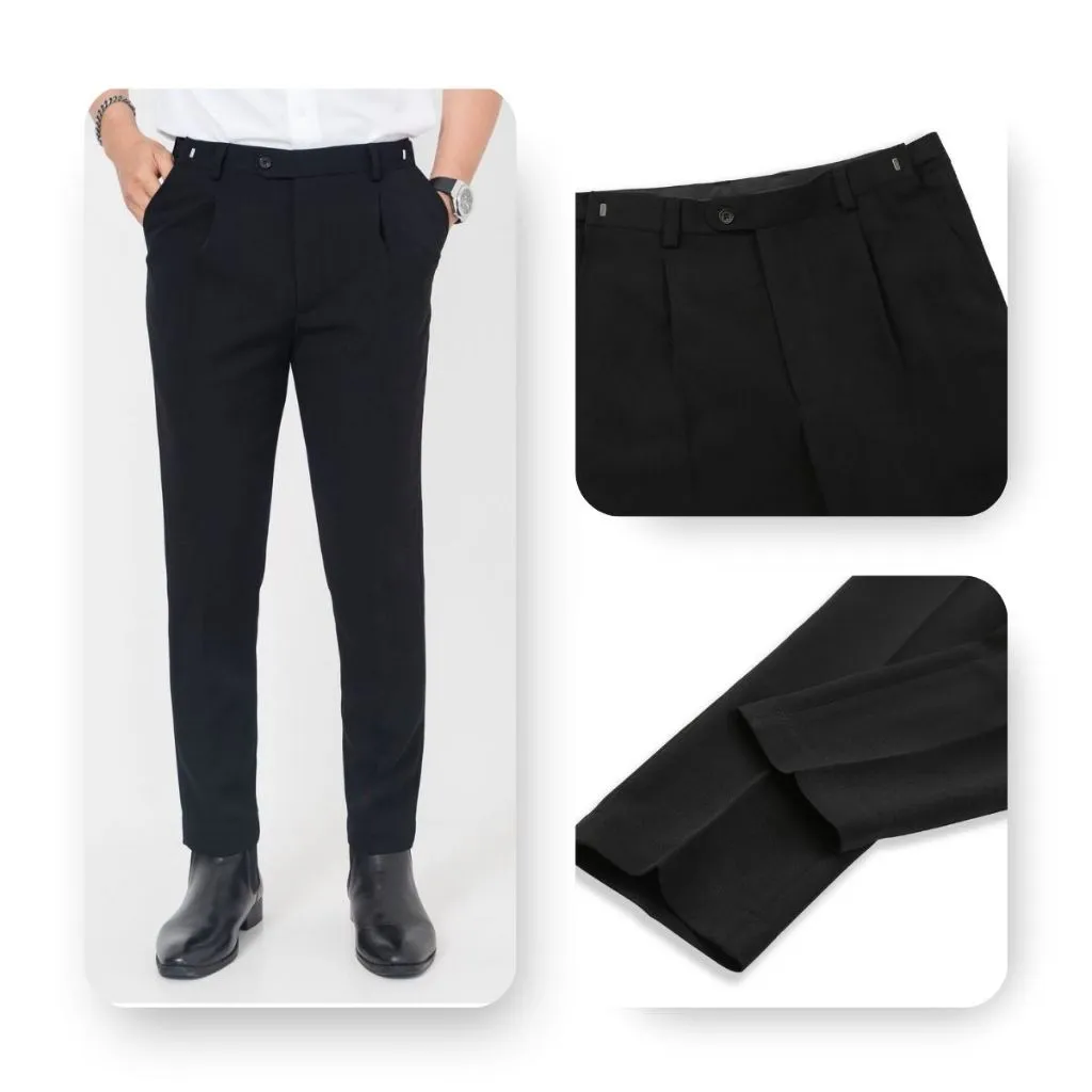 Ảnh Quần tây âu công sở AKUBA, nút gài điều chỉnh, chất vải chống nhăn, form slimfit | 01K0766 3