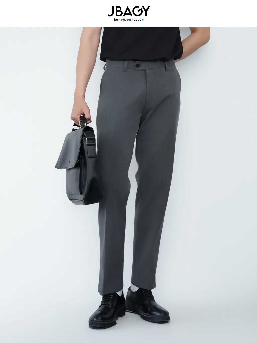 Ảnh Quần Tây Âu Nam Slimfit Dáng Ôm Cao Cấp Vải 79 dầy dặn co giãn Thương hiệu JBAGY JA04 1