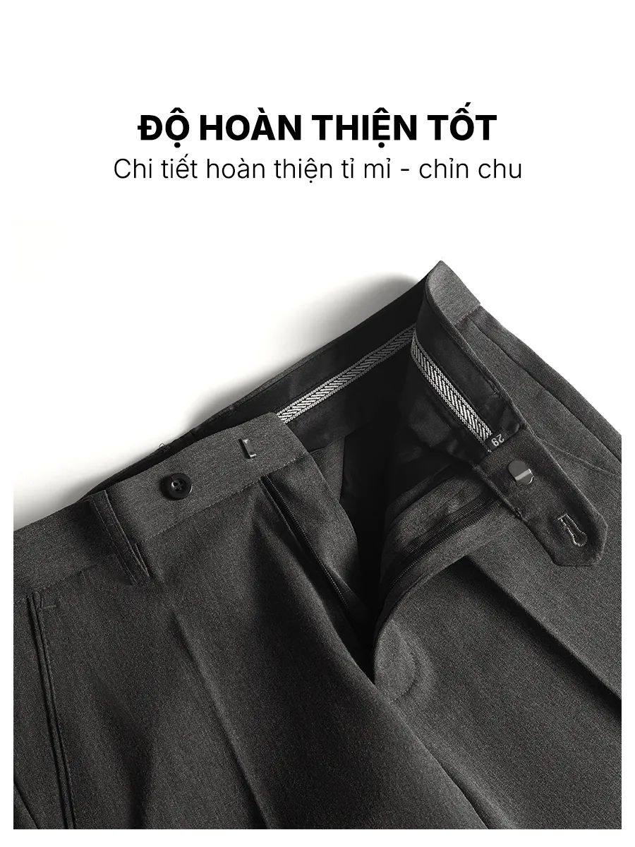 Ảnh Quần Tây Âu Nam Slimfit Dáng Ôm Cao Cấp Vải 79 dầy dặn co giãn Thương hiệu JBAGY JA04 3