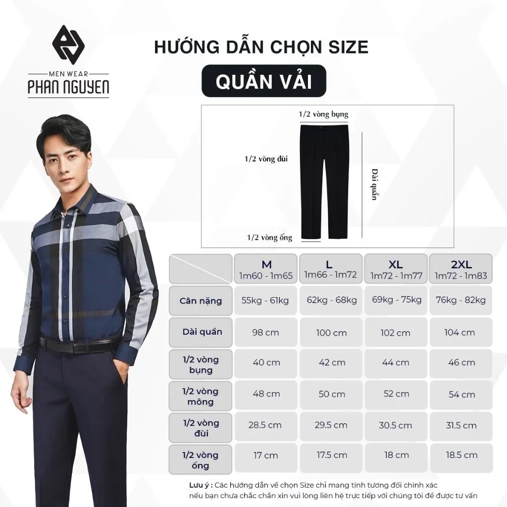 Ảnh Quần tây nam cao cấp Phan Nguyễn, form đứng tôn dáng, chất liệu mềm mại, thoáng mát, hạn chế nhăn nhàu QVL.681 4