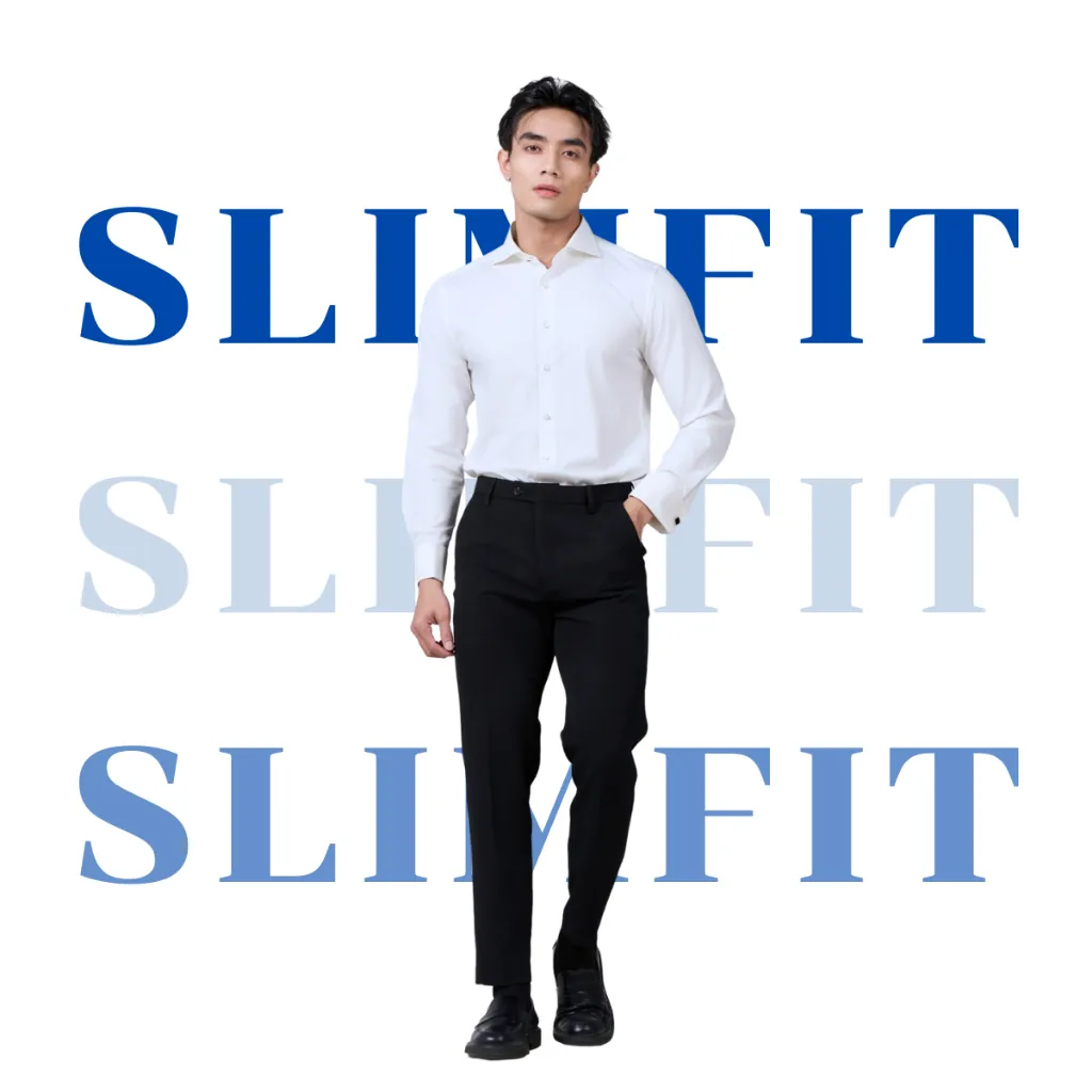 Ảnh Quần Tây Nam Công Sở Hàn Quốc AKUBA Cao Cấp Slimfit Dáng Suông Cotton Dày Dặn Đi Học | 01K3008 4