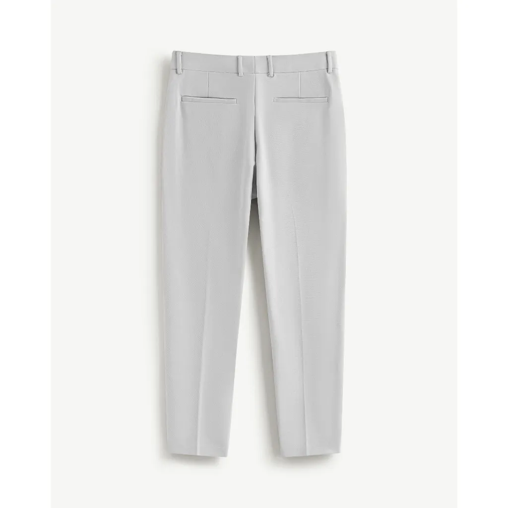 Ảnh Quần Tây Nam Dài Trơn Form Slim Cropped - Routine 10S25PFO004 2