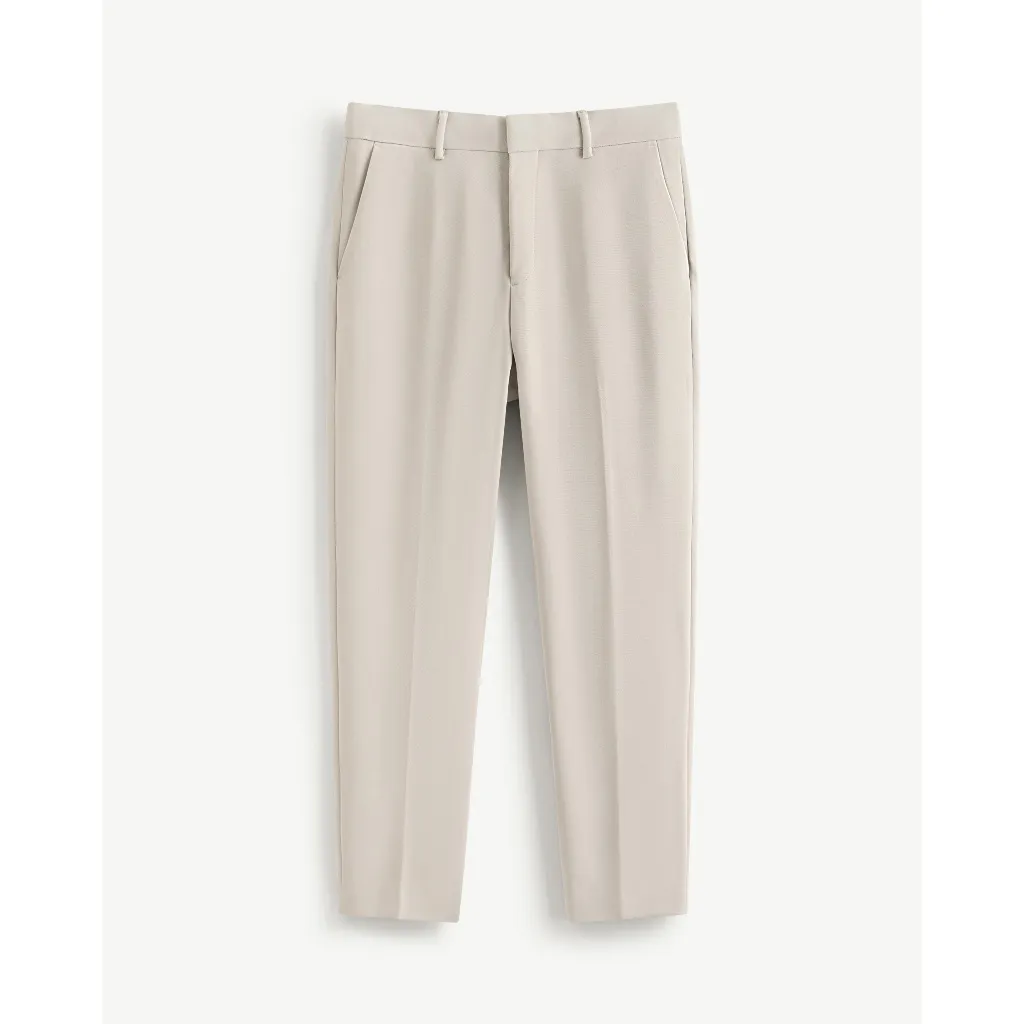 Ảnh Quần Tây Nam Dài Trơn Form Slim Cropped - Routine 10S25PFO004 3