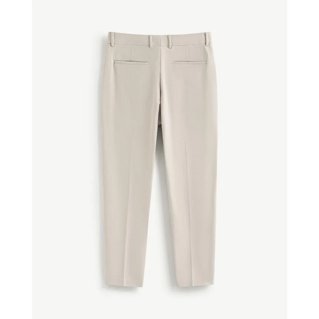 Ảnh Quần Tây Nam Dài Trơn Form Slim Cropped - Routine 10S25PFO004 4
