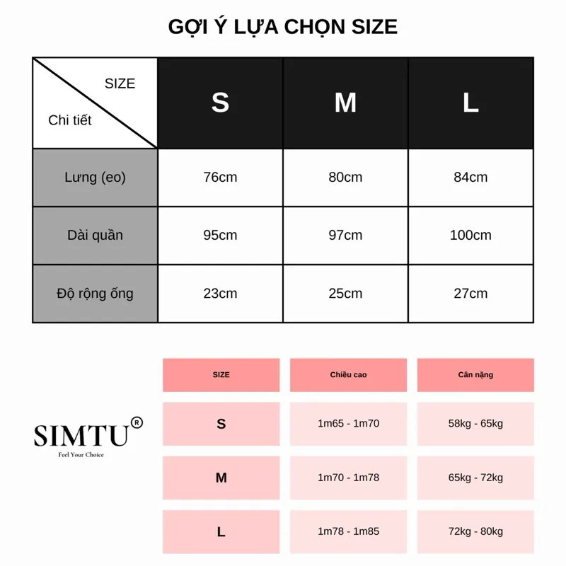 Ảnh Quần tây nam ống suông màu đen phối dây kéo & nút kim loại SIMTU, chất liệu Karolan cao cấp, dày dặn & co giãn | QT010 1