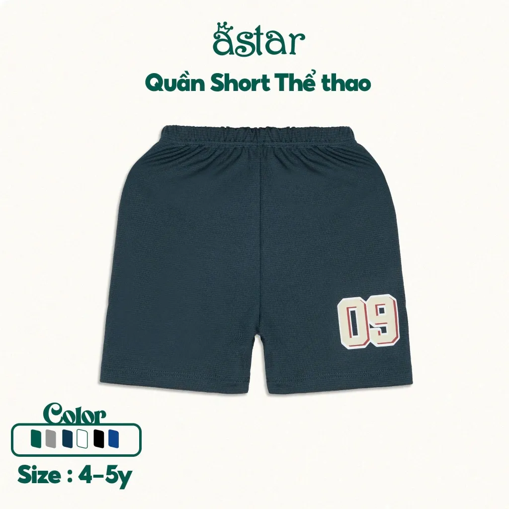 Ảnh Quần thể thao Astar chất liệu polo cool mát mẻ thoáng khí size 4-5Y (18-25kg) 1