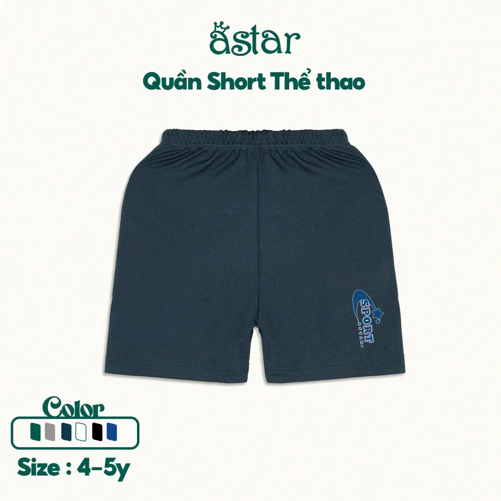 Ảnh Quần thể thao Astar chất liệu polo cool mát mẻ thoáng khí size 4-5Y (18-25kg) 2