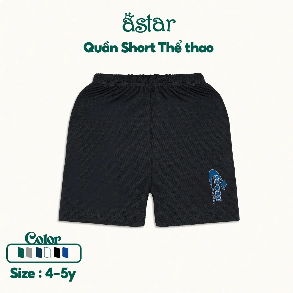 Ảnh Quần thể thao Astar chất liệu polo cool mát mẻ thoáng khí size 4-5Y (18-25kg) 3