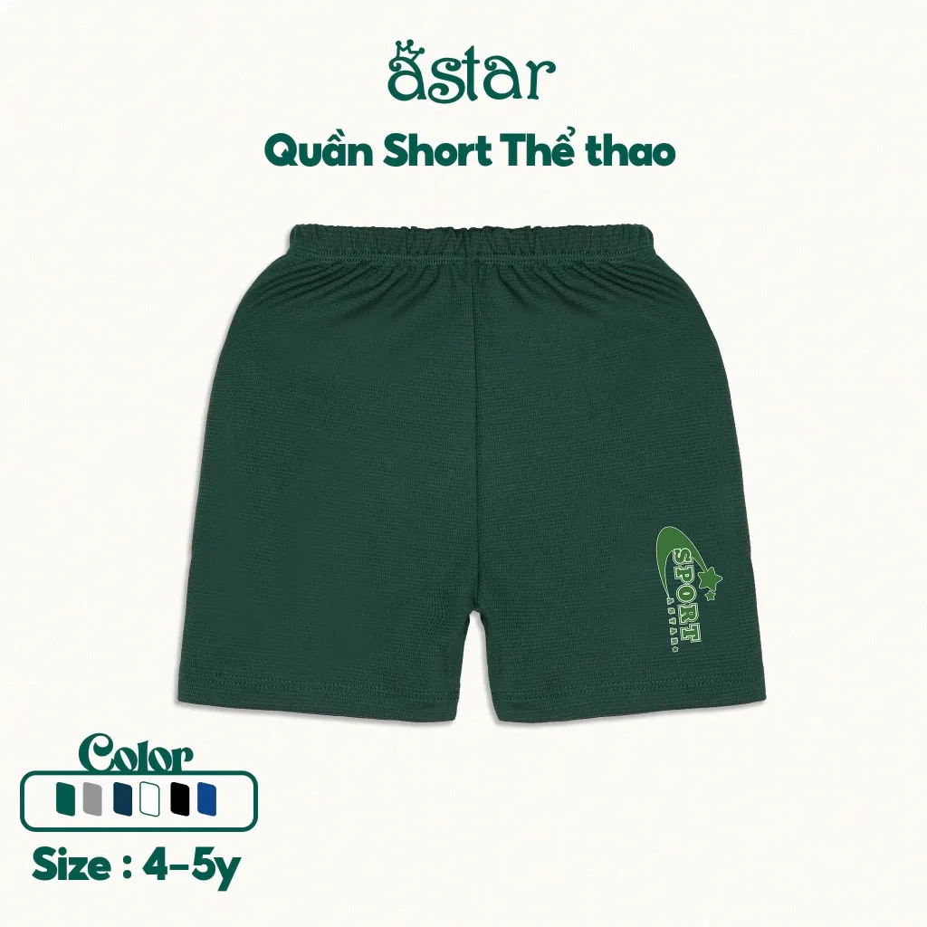 Ảnh Quần thể thao Astar chất liệu polo cool mát mẻ thoáng khí size 4-5Y (18-25kg) 4