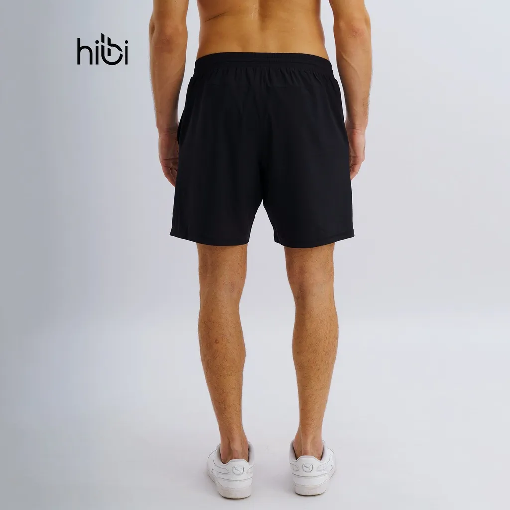 Ảnh Quần thể thao nam tập gym loại ngắn Hibi Sports M100 - Kiểu 1 lớp xi mặc ngoài, có 2 túi bên 4
