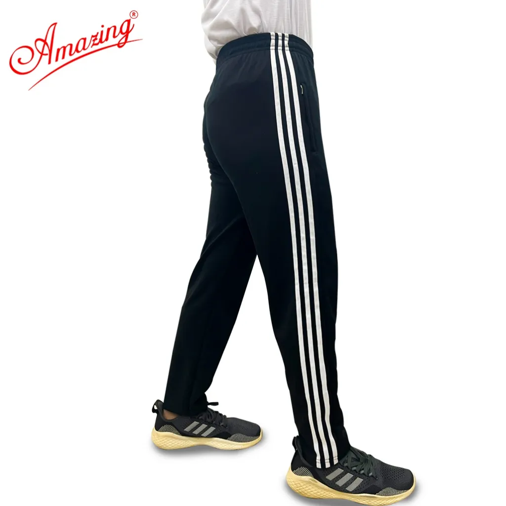 Ảnh Quần thun thể dục 3 sọc Amazing cho bé gái và bé trai, vải co giãn 4 chiều,dày, nặng tay, form body 3