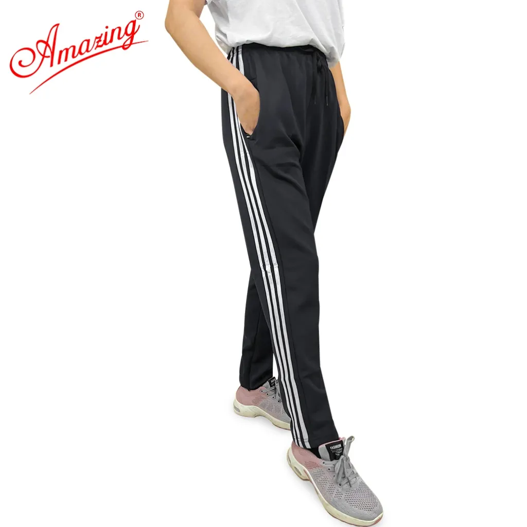 Ảnh Quần thun thể dục 3 sọc Amazing cho bé gái và bé trai, vải co giãn 4 chiều,dày, nặng tay, form body 4