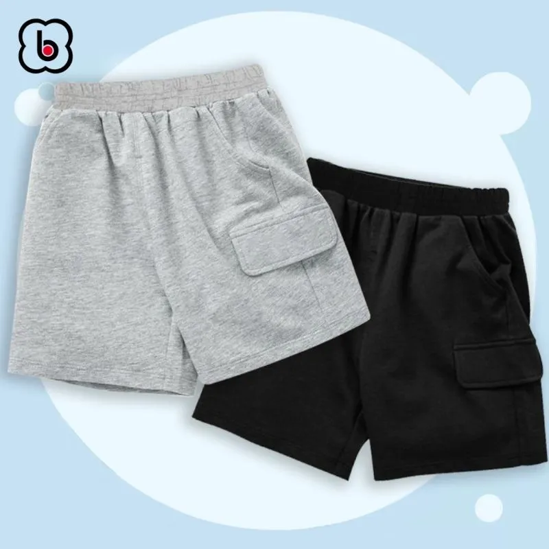 Ảnh Quần đùi bé trai BabyloveGO quần short cho bé túi nắp giả cạp chun co giãn mềm mịn thoáng mát QT002 1