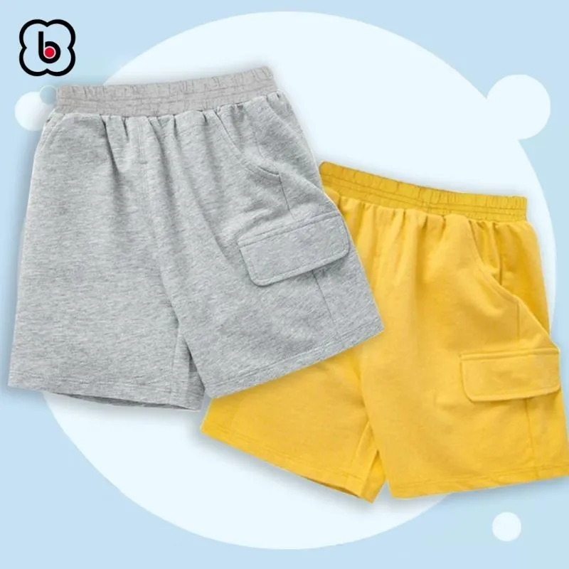 Ảnh Quần đùi bé trai BabyloveGO quần short cho bé túi nắp giả cạp chun co giãn mềm mịn thoáng mát QT002 3