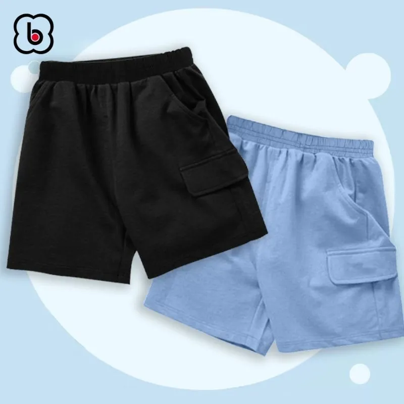 Ảnh Quần đùi bé trai BabyloveGO quần short cho bé túi nắp giả cạp chun co giãn mềm mịn thoáng mát QT002 4